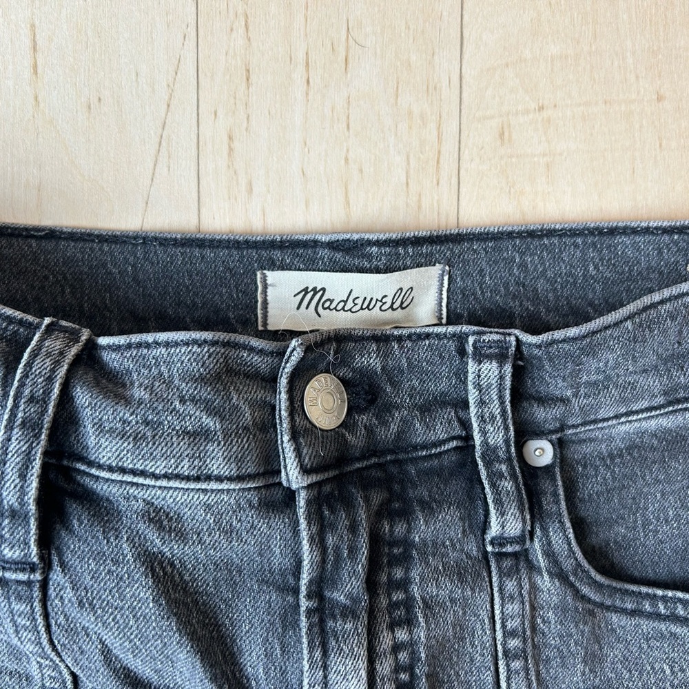Madewell The Perfect Vintage Straight Jean in Meaford Wash: Seamed Edition Sz 26 - Picture 12 of 16